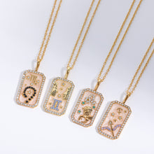 Load image into Gallery viewer, Zodiac Sign Birthstone Necklace