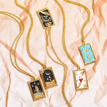 Load image into Gallery viewer, Antiqued Enamel Tarot Necklace