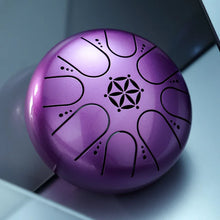 Load image into Gallery viewer, 5 inch, 8 Notes, C Key Mini Steel Tongue Drum + FREE Carrying Bag