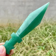 Natural Gemstone Crystal Knife Hand-Carved Healing Tool