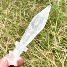 Load image into Gallery viewer, Natural Gemstone Crystal Knife Hand-Carved Healing Tool