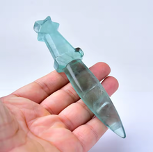 Load image into Gallery viewer, Natural Gemstone Crystal Knife Hand-Carved Healing Tool