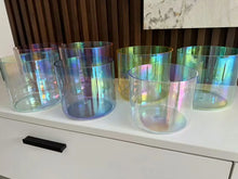 Load image into Gallery viewer, 6 inch Alchemy Set Crystal Clear Singing Bowl + FREE Carrying Bag