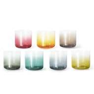 7pcs Aria Alchemy Clear Quartz Crystal Singing Bowl Set, 432 Hz or 440 Hz + FREE Carrying Bag