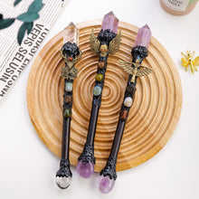 Load image into Gallery viewer, Natural Crystal Point Scepter Wand