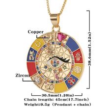 Load image into Gallery viewer, Multi-element Evil Eye Necklace