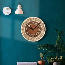 Load image into Gallery viewer, Zodiac Signs Wooden Wall Clock