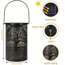 Load image into Gallery viewer, Solar LED Tree of Life Waterproof Hanging Lantern