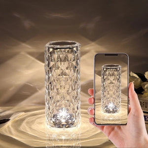 16 Colors LED Plastic Crystal-Like Table Lamp
