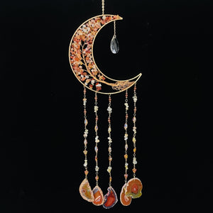 Agate Moon Dream Catcher