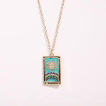 Load image into Gallery viewer, Antiqued Enamel Tarot Necklace