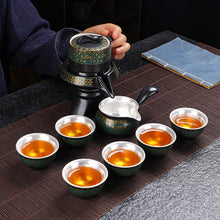 Load image into Gallery viewer, 999 Silver-Plated Chinese Tea Set, High-grade Porcelain