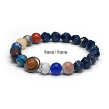 Load image into Gallery viewer, Natural Stone Solar System Bracelet
