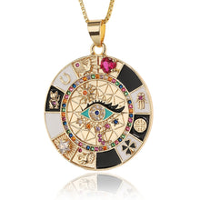 Load image into Gallery viewer, Multi-element Evil Eye Necklace