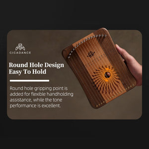 17/31 Strings Fingerplay Lyre Harp Chromatic Thumb Piano