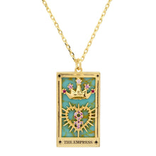 Load image into Gallery viewer, Antiqued Enamel Tarot Necklace