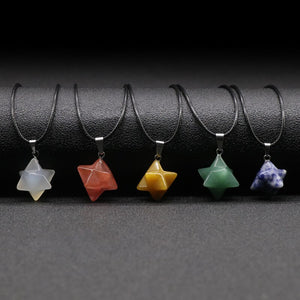 3D  Merkaba Pendulum Pendant Necklace