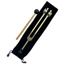 Load image into Gallery viewer, 95Hz Aluminum Alloy Tuning Fork with Base + FREE Mallet and Pouch