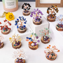 Load image into Gallery viewer, 12pcs Small Natural Crystal Tree Of Life Wood Base Set