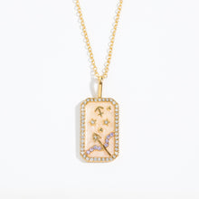 Load image into Gallery viewer, Zodiac Sign Birthstone Necklace