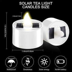 6pcs Solar LED Flameless Tea Lights