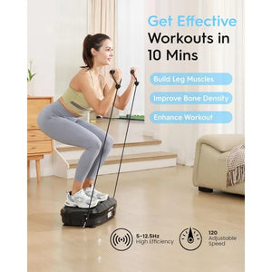 Vibration Plate- 4D & Oscillation Two Types Vibration Platform, Whole Body Workout Vibration Plate Exercise Machine