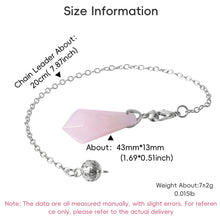 Load image into Gallery viewer, Natural Crystal Single-Point Hexagonal Pyramid Pendulum