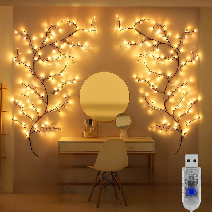 1pc LED Bendable Willow Vine Lights