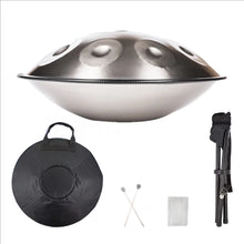Load image into Gallery viewer, 22 Inch, 440Hz, 9/10/12 notes, D minor Steel Tongue Drum + FREE Carrying Bag