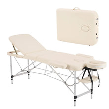 Load image into Gallery viewer, 84 inch Portable Massage Table – Adjustable 3-Fold Spa Bed