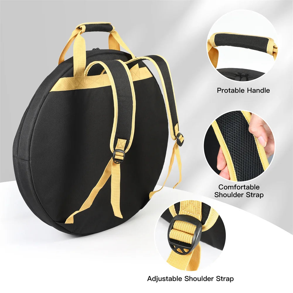 Black Cymbal and Gong Backpack Dividers, Stick Holders & Organizer Pockets