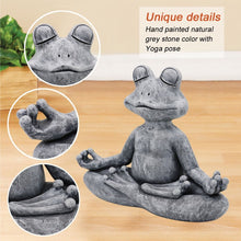 Load image into Gallery viewer, Frog Meditating Figurine Statue
