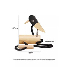 Load image into Gallery viewer, Wooden Woodpecker Sound Tube Pull Rope