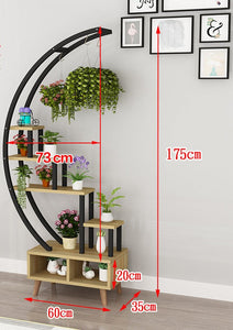 2 pcs Black & White Multi-Layer Stand Shelf