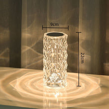 Load image into Gallery viewer, 16 Colors LED Plastic Crystal-Like Table Lamp