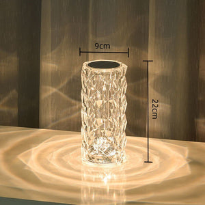 16 Colors LED Plastic Crystal-Like Table Lamp