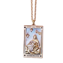 Load image into Gallery viewer, Antiqued Enamel Tarot Necklace