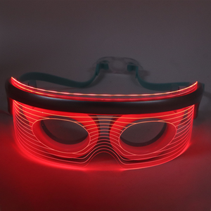 LED Photon Eye Mask Massager Red, Blue, Yellow Light Therapy with Heat