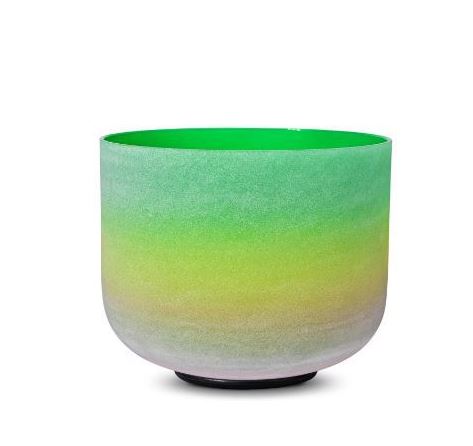 9 Inch Green Rainbow Ombre F Note Heart Chakra - 432Hz