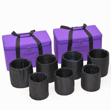 Load image into Gallery viewer, Cosmic Clear Crystal Singing Bowls - Set of 7 Colored