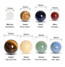 Load image into Gallery viewer, 8 Planets of The Solar System Crystals + Necklace (add on to astrology course purchase)