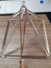 Load image into Gallery viewer, 8 inch Crystal Singing Pyramid + FREE Case and Mallet