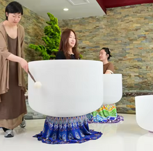 Load image into Gallery viewer, Large 28&quot;, 32&quot;, 36&quot; Sit-in or Stand-inCrystal Singing Bowl + FREE Cushion and Mallet (Special Order with Deposit)