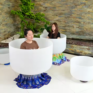 Large 28", 32", 36" Sit-in or Stand-inCrystal Singing Bowl + FREE Cushion and Mallet (Special Order with Deposit)