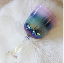 Load image into Gallery viewer, 432hz Sandblasting Purple Aurora Gradient Crystal Singing Chalice + FREE Mallet and Carrying Case