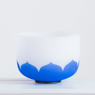 7 inch G note - Throat Chakra Lotus design singing bowl