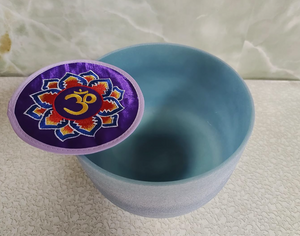8 inch Sapphire Fusion Crystal Singing Bowl – Heart Chakra (F Note) + FREE  Mallet and O-ring