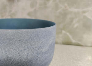 8 inch Sapphire Fusion Crystal Singing Bowl – Heart Chakra (F Note) + FREE  Mallet and O-ring