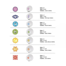 Load image into Gallery viewer, Wholesale -  7 Chakra Quartz Crystal Singing Bowl  (pack of 3)
