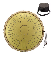 Load image into Gallery viewer, 13 Inch, 15 Notes, C Tone, Solid Color Steel Tongue Drum + FREE Carrying Case